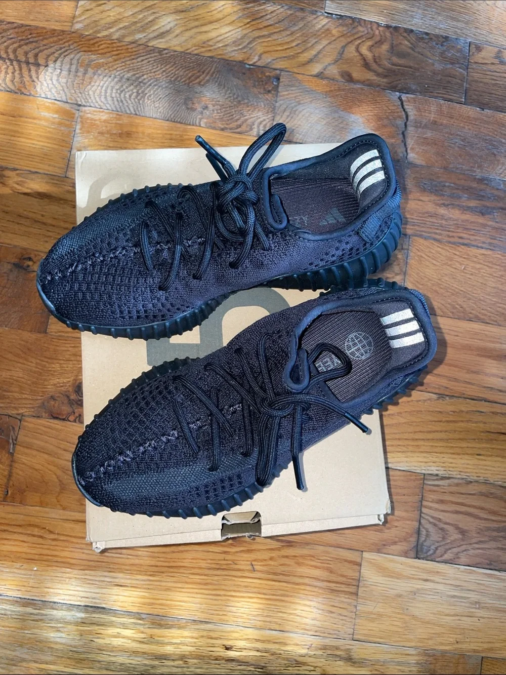 adidas Black Knit Low-Top Sneakers
